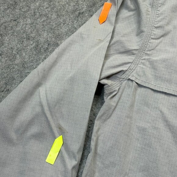 Carhartt Force Mandan Shirt Men M Gray Ripstop Nylon Cotton Long Sleeve Solid - Picture 9 of 16